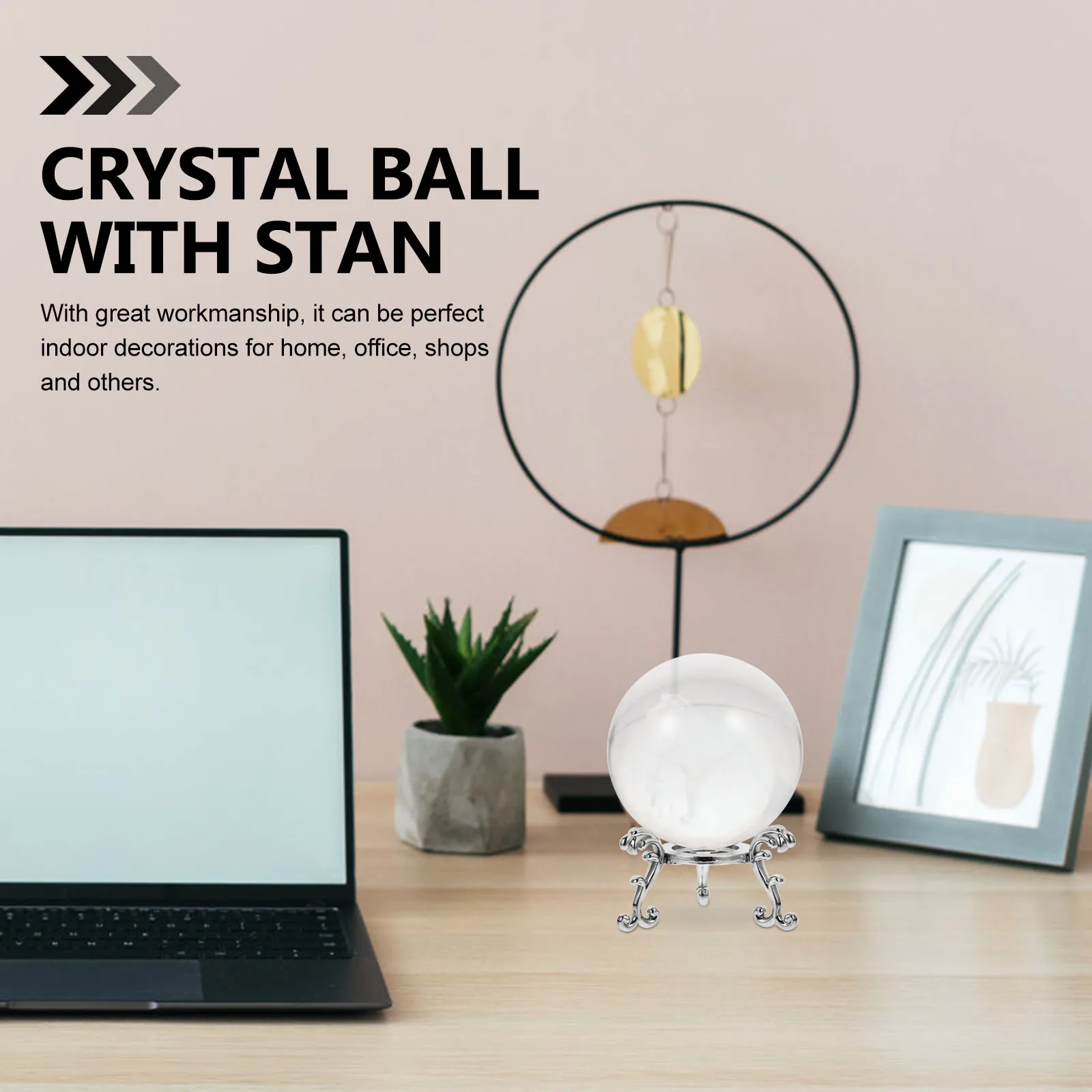 

1Set Crystal Ball Decoration Clear Transparent Delicate Craft Home Office Tabletop Gift Crystal Ball Home Decoration