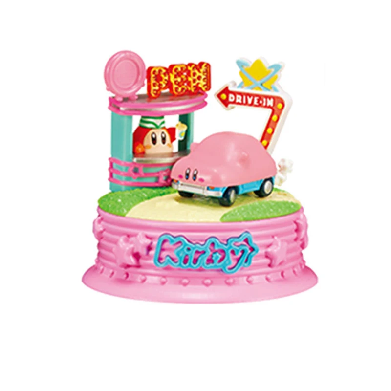 Gioco di animazione Kirby originale Giocattoli periferici Kirby in Pop City Collezione di figure di modello di azione anime Gacha Gashapon in scatola
