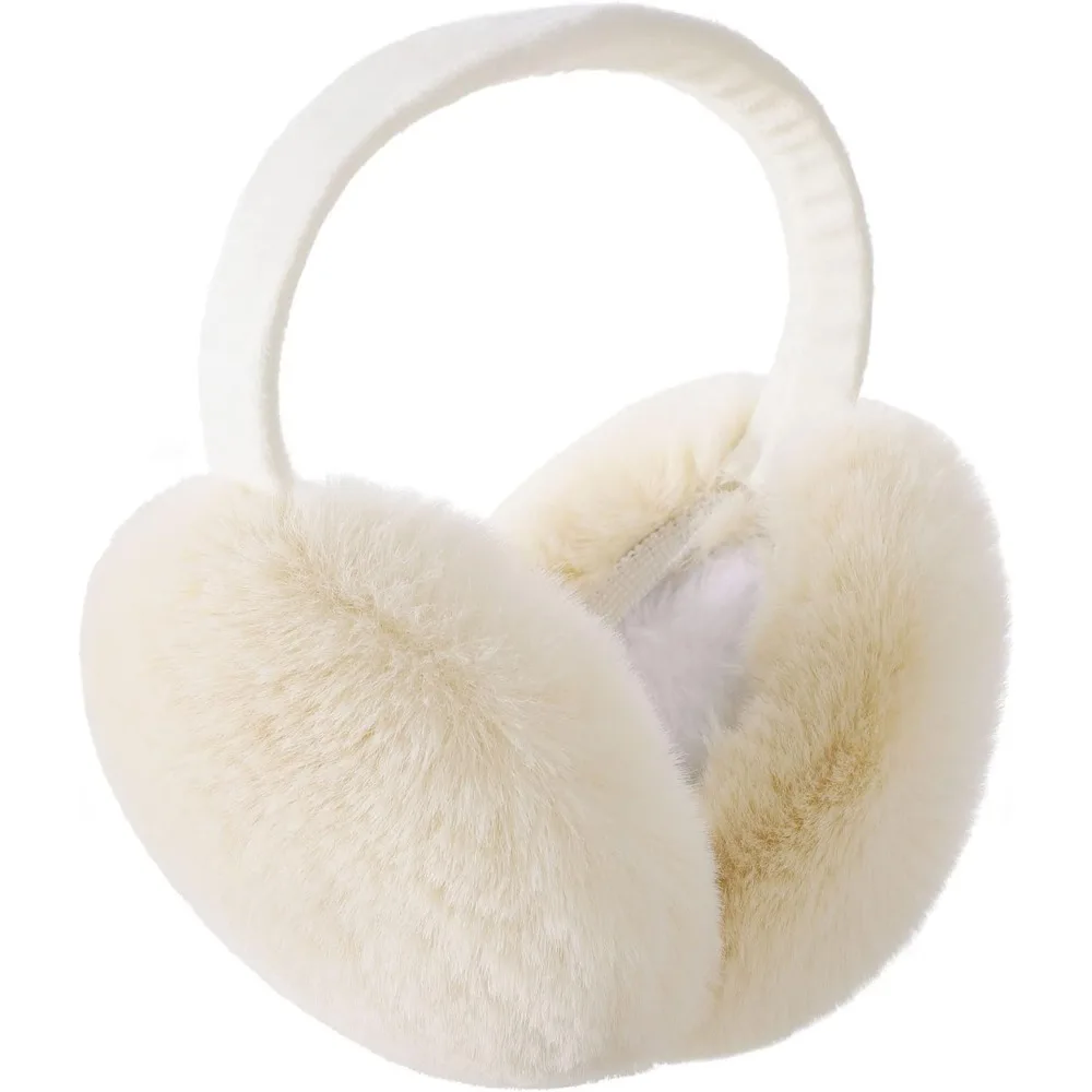 غطاء أذن شتوي دافئ من الفرو الصناعي للجنسين للاستخدام الخارجي قابل للطي لتدفئة الأذن