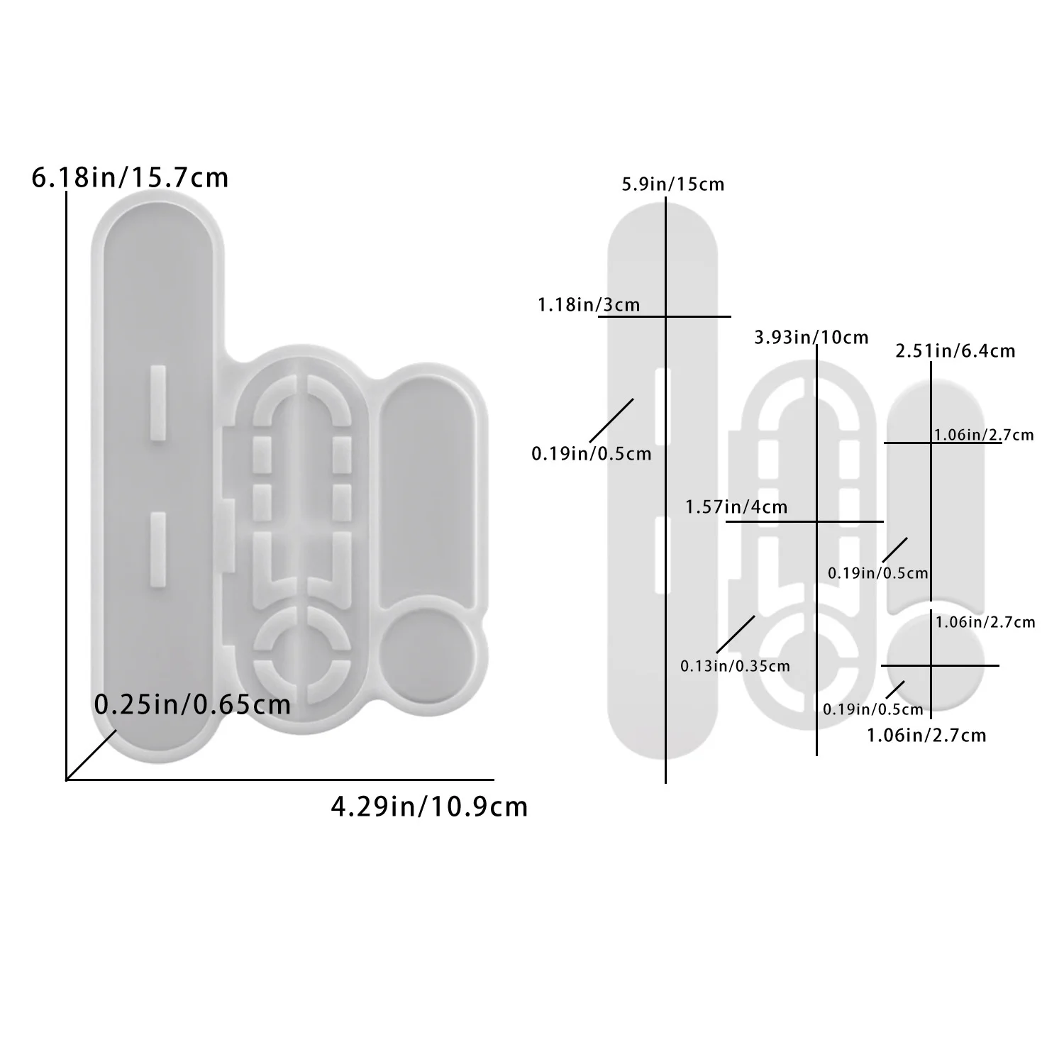 DIY-Silikonform für Epoxidharz zum Zusammenstecken von Schildern, Schreibtisch-Schilder-Ornament, dekorativer Anhänger