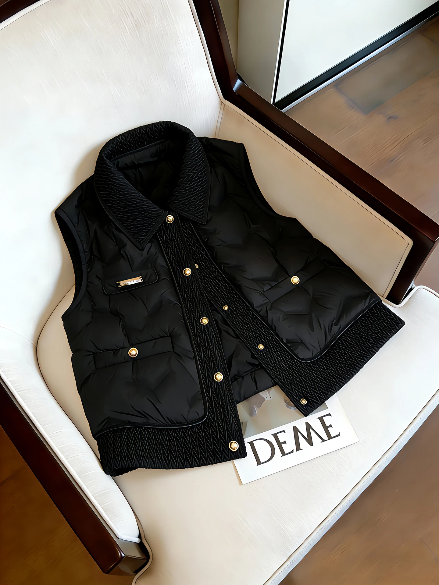 

Жилет Ele Bla Svel, верхняя одежда, женская свободная теплая многослойная жилетка Faion Urban Sle, полиэфирное волокно, зимний сезон