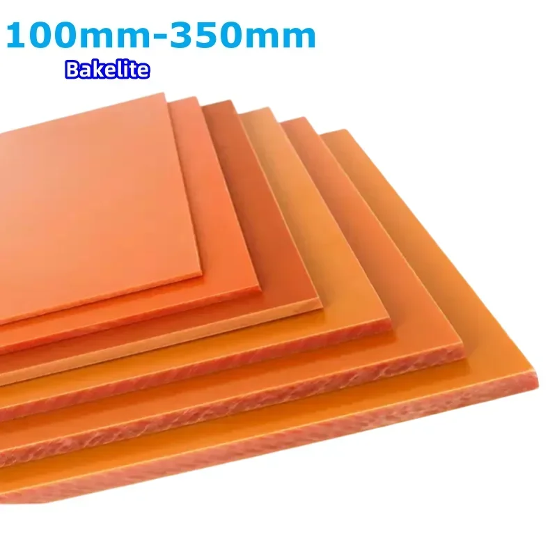 1-8mm Thick orange Super thin bakelite board bakelite plate Phenolic Bakelite sheet electrical panel Die cutting pad for printer