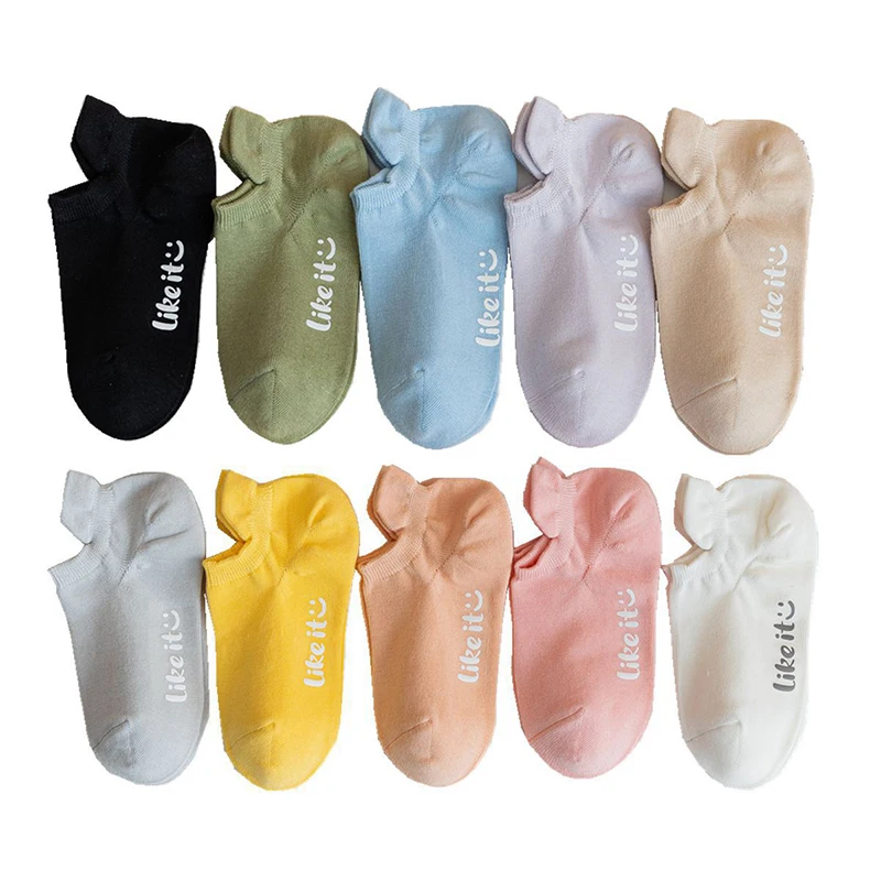 

Brand 3Pairs Lot Pack Summer New Solid Socks Fashion Socks Cotton Women Casual Invisible Socks Candy Colo Lady Short Socks