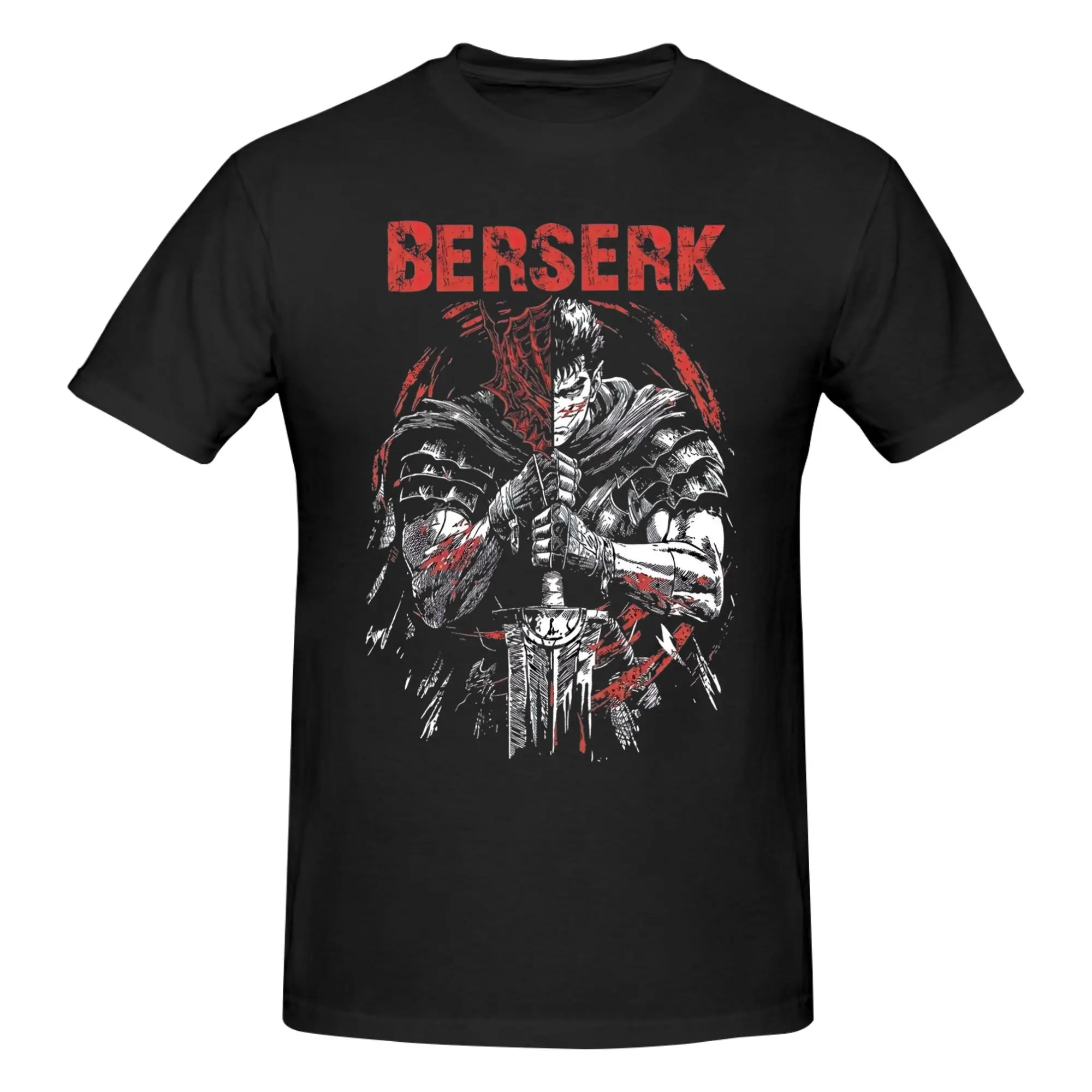 1 Piece Doom Greatsword Novelty 100% Cotton T-Shirt B-Berserker Anime Tees Tops For Men