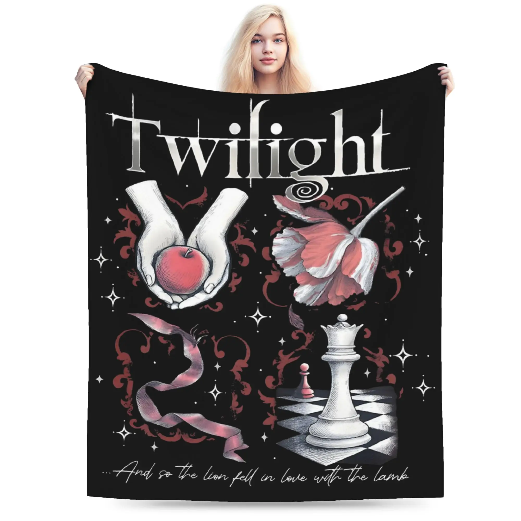 Twilight Inspired Movie Blankets Coral Fleece Plush All Season  Portable Super Soft Throw Blankets for Bedding Office Rug Piece