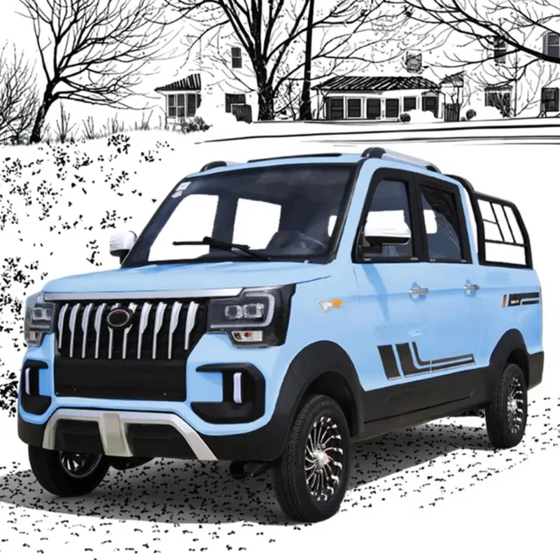 Low-speed electric pickup, new energy electric adult four-seat car