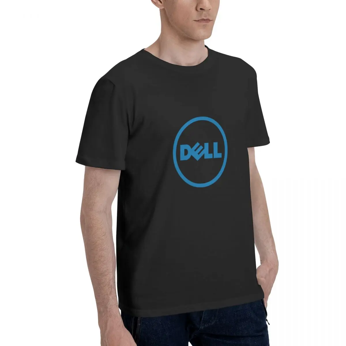 Dell Computer Logo T Shirt Tshirt Tee Clothing Cotton Tops Hip Hop T-Shirt