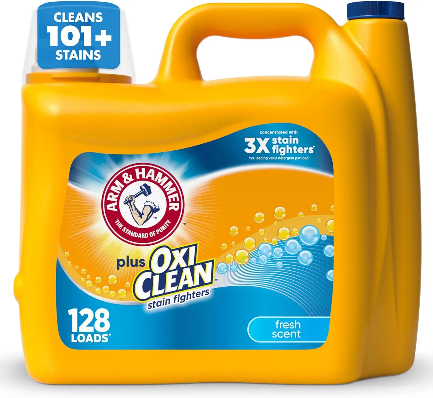

Жидкое средство для стирки OxiClean Stain Fighters, свежий аромат, 166,5 жидких унций (на 128 стирок)