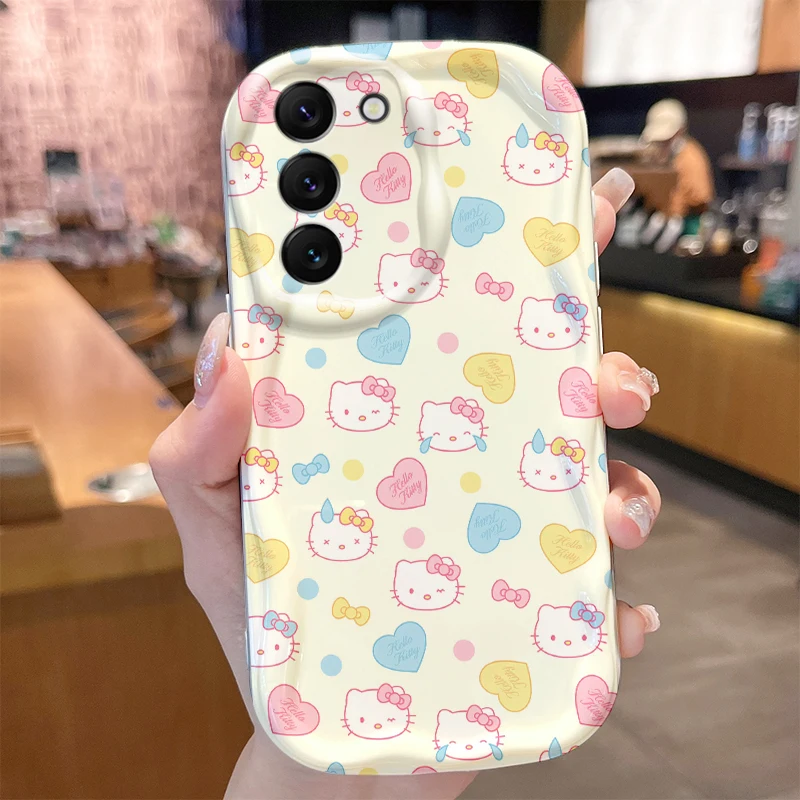 Sanrio Hello Kitty Phone Case for Samsung Galaxy S24 S23 S22 S21 Ultra Plus S20 FE A73 5G A72 A71 A54 A53 A52 A51 A50S A50 Cover