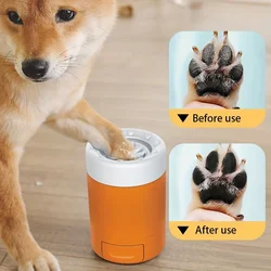 Dog Paw Cleaning Cup,Automatic Pet Foot Washing Cup, Portable Dog Paw Cleaning Cup for Small, Medium Dogs/Cats.