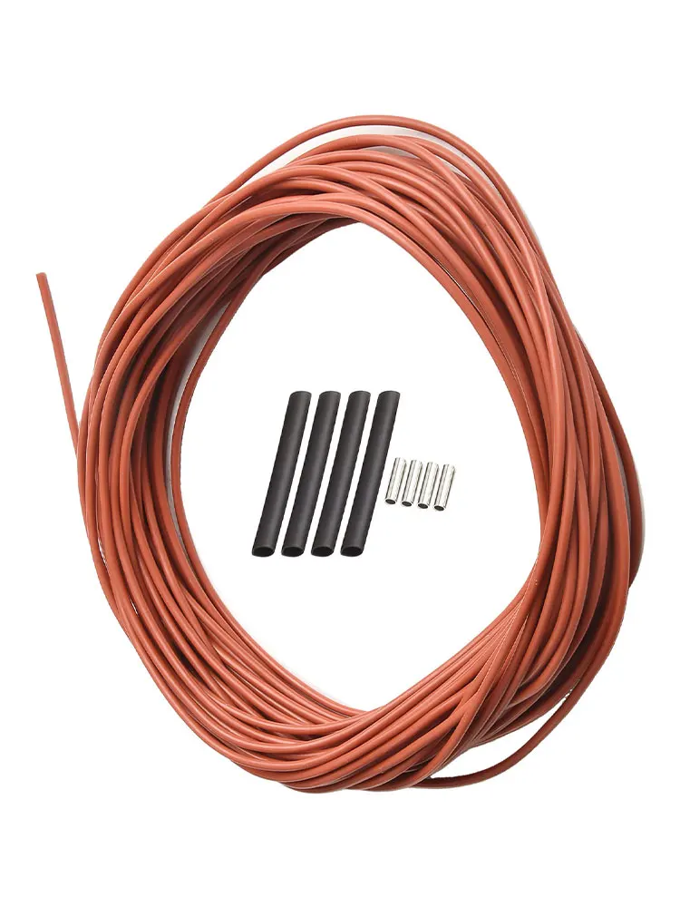 Silicone Insulated Carbon Fiber Heating Wire 12K Heat Conductor 33ohmm Resistance 50m Length Optional Red Color
