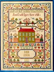 Scottish Love Cottage DIY Cross Stitch Sets, Chinese Cross-Stitch Kits, Embroidery Needlework, 37-48, 16CT, 14CT, 18CT