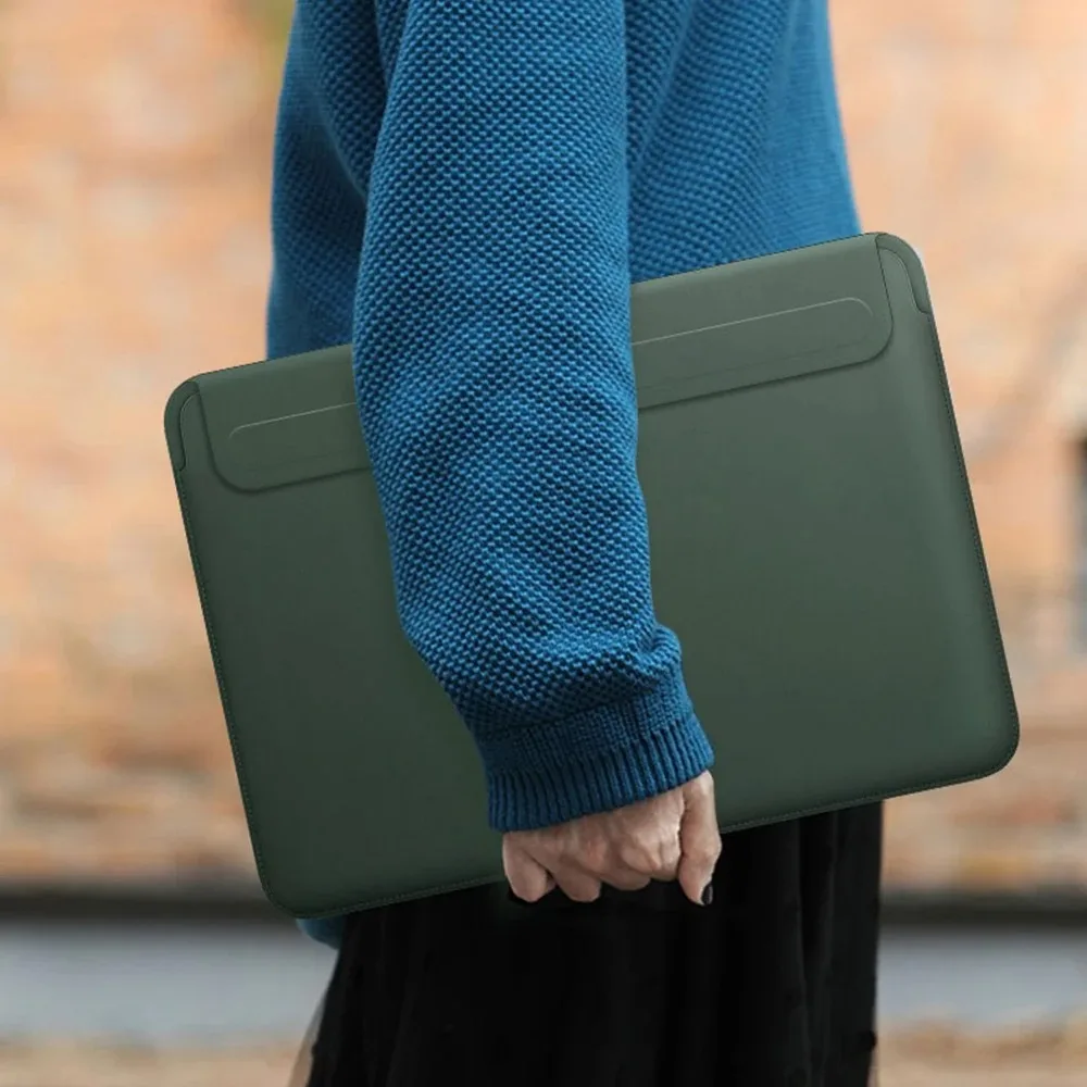 New Laptop Sleeve for MacBook Air 13 Case A2337 A2179 Pro 13 A2338 Waterproof Leather Laptop Bag for MacBook Pro 14 A2442