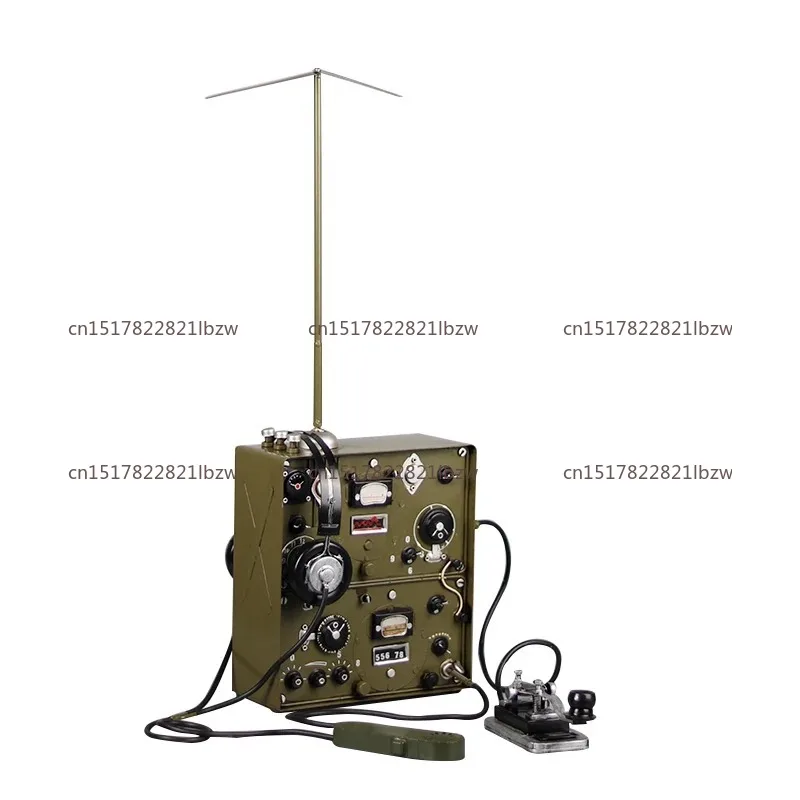 Simulation transmitter model retro radio telegraph creative collection ornament nostalgic old objects photography props