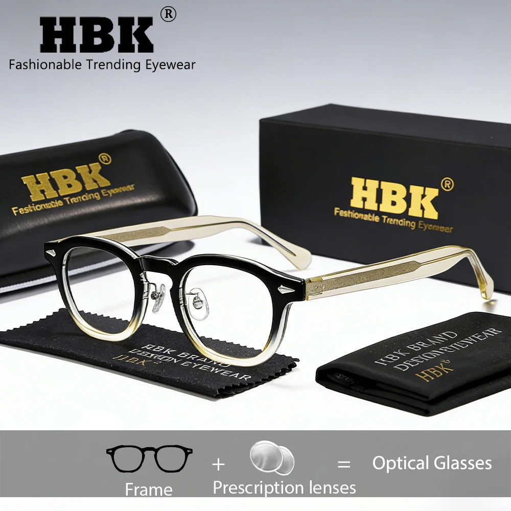 

Очки HBK Round Men с диоптриями, модные очки Fashioney с линзами по рецепту, женские оправы для очков, оптические очки