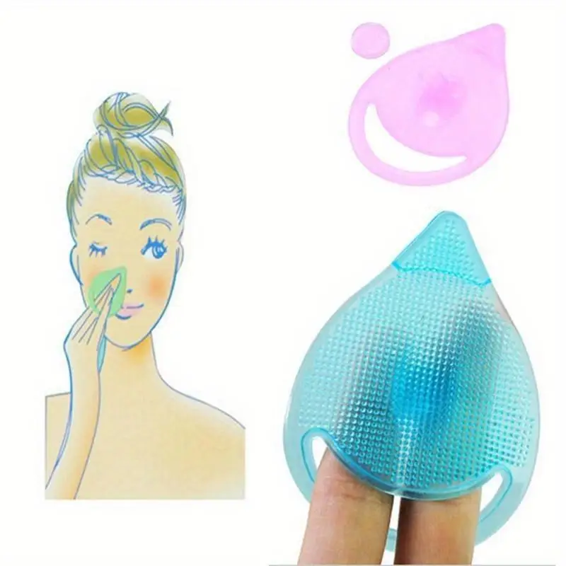 1PC spazzola per la pulizia rimozione dei punti neri viso esfoliante tampone pulito morbido + silicone spazzola per il naso pori all'ingrosso