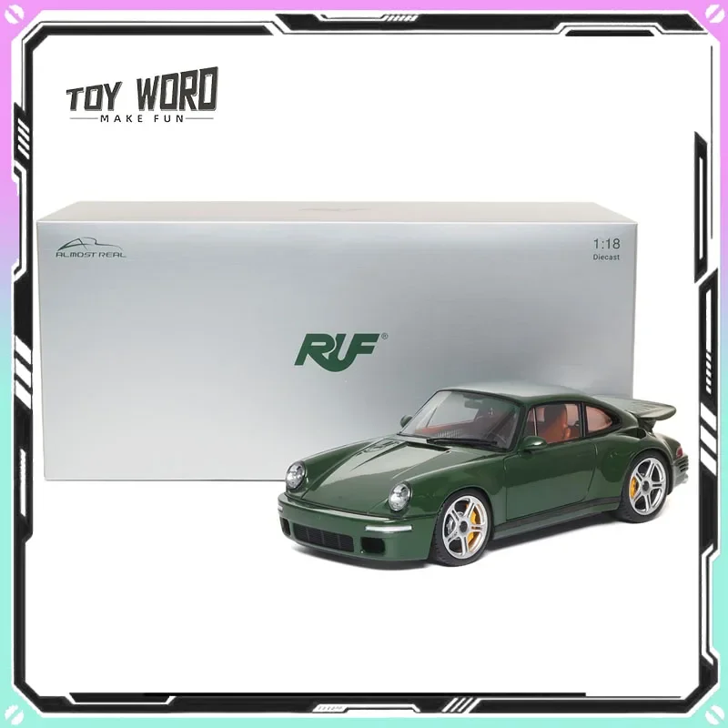 Almost Real Car Model 1/18 Porsche RUF SCR 2018 964 CTR Simulation Alloy Car Model Room Display Cars Model Boy Collection Gift