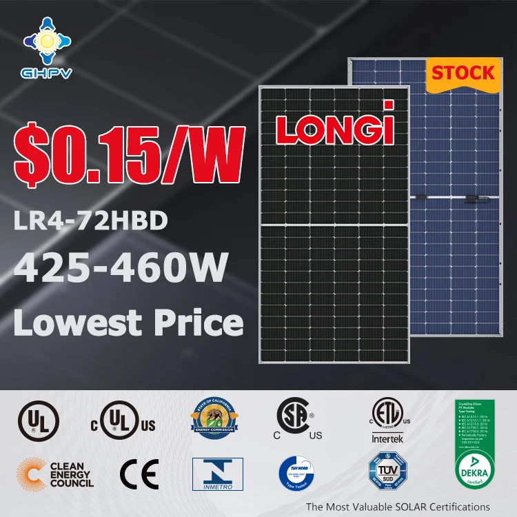 Factory OEM Longi Solar Panel 540w 550w 560watt PERC monocrystalline PV Modules solar panel