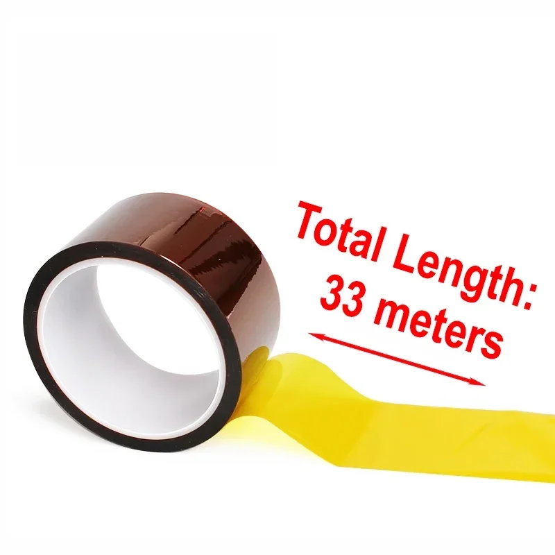 3-100mm High Temperature Heat BGA Tape Gold Thermal Insulation Electronics Board Protection Polyimide Adhesive Insulating Tapes