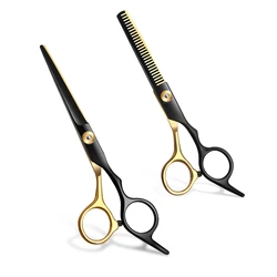 Professional Barber Razor Shear 6 Inch Stainless Steel Hairdressing Scissors Cutting for Men Women Kids Salon Pet