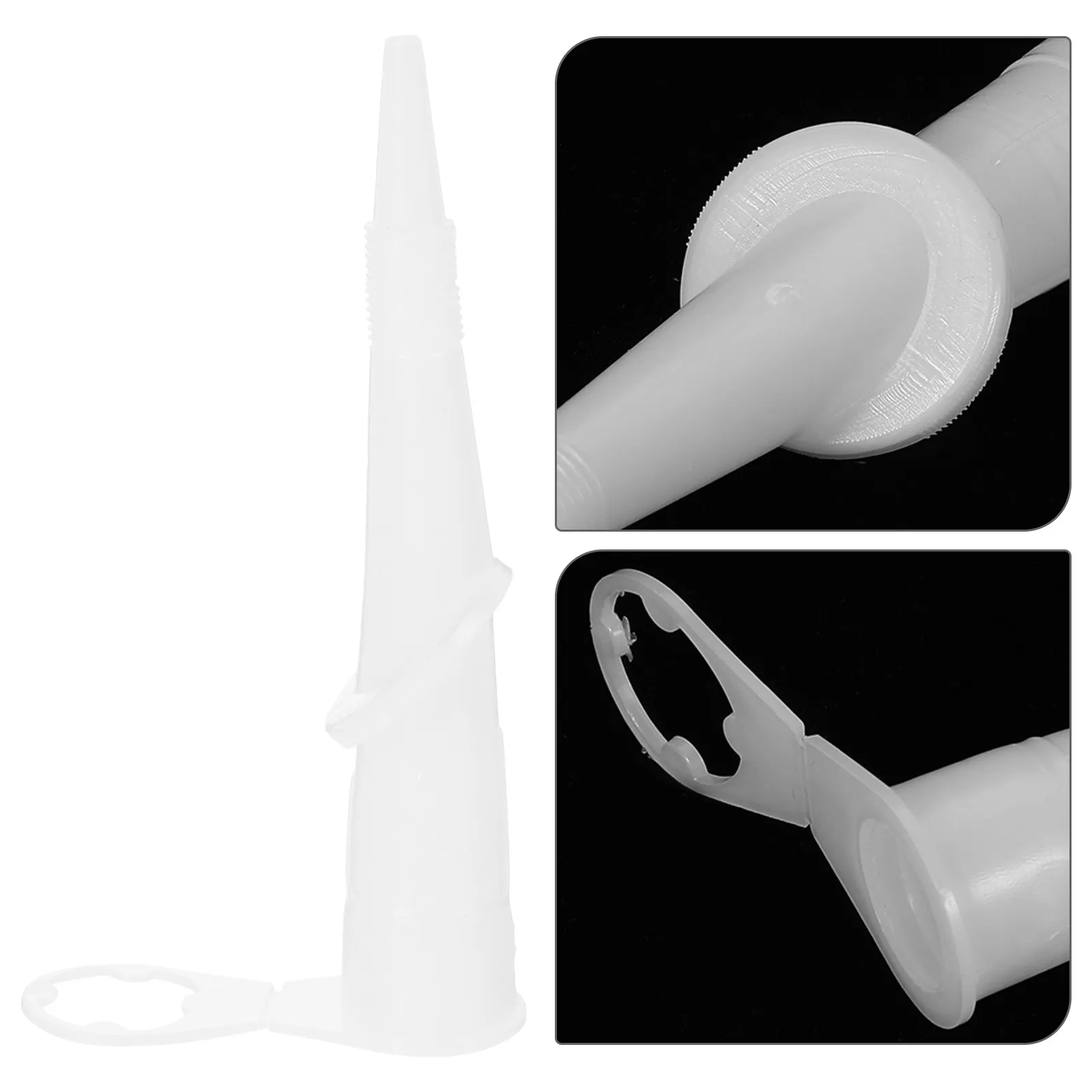 

10Pcs Professional Adjustable Grout Tip with Threaded Opening Hard Rubber Swivel Nozzle for Grouting Tiling Caulking Glue