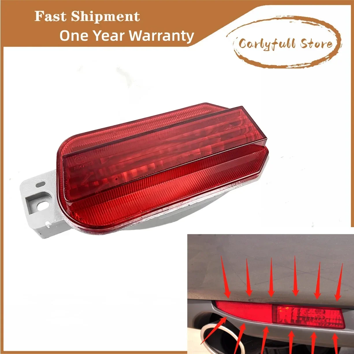 34450-TW0-H01 For Honda CROSSTOUR 2011 2012 2013 Rear Reflecter stop light reversing light Fog lamp Stop Brake Light