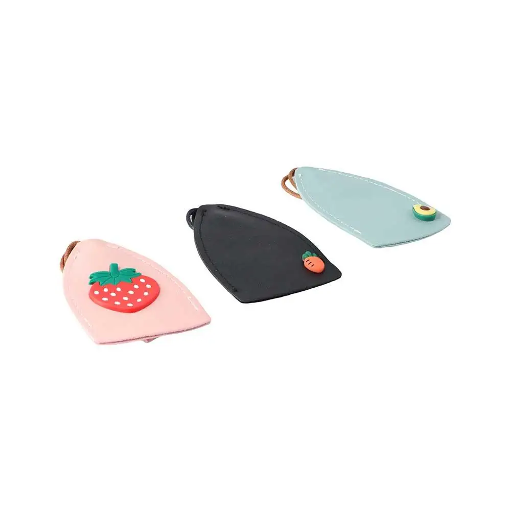 Strawberry Peach Rainbow Fruits Key Case Eggs Keychain Pouch Pull Type Key Bag Cherry Key Wallets Housekeepers Key Holder