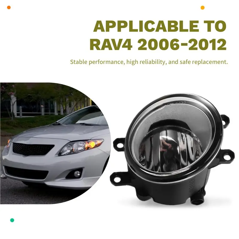 A96E-Car Front Left/Right Bumper Fog Light Assembly With Bulb For Toyota Camry Corolla RAV4 2006-2012 For Lexus