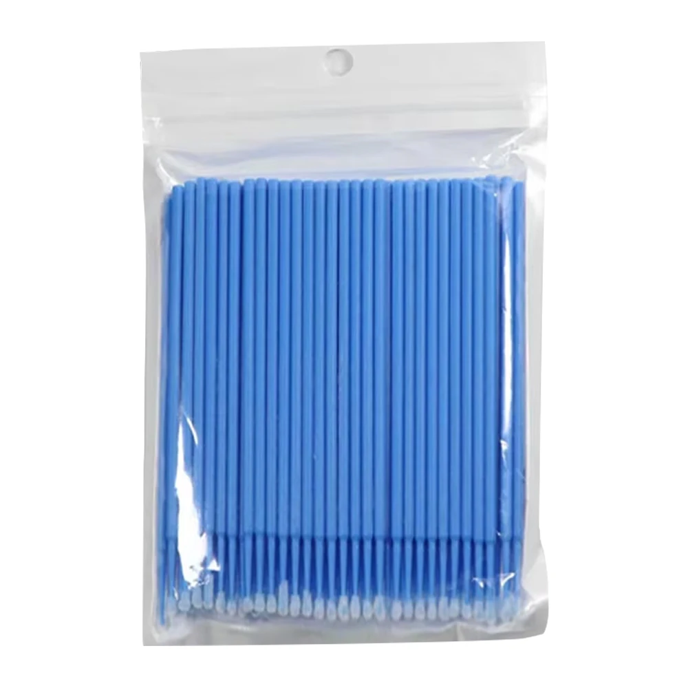 100 stücke Wimpern Reinigung Pinsel Micro Baumwolle Tupfer Individuelle Entfernen Make-Up Pinsel Wimpern Microbrush Schönheit Sauber Werkzeuge
