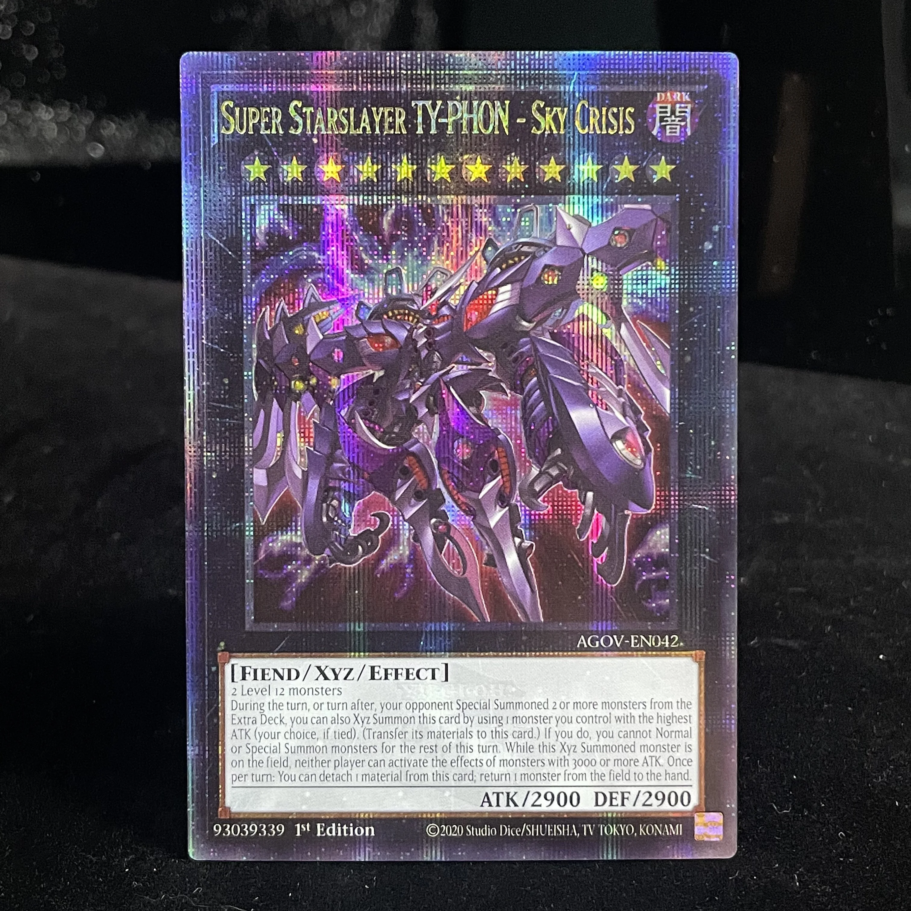 YuGiOh! Super Starslayer TY-PHON - Sky Crisis/Piccolo cavaliere/Occhi rossi Dragoon scuro/Drago bianco alternativo QCR 25th Carte fai da te