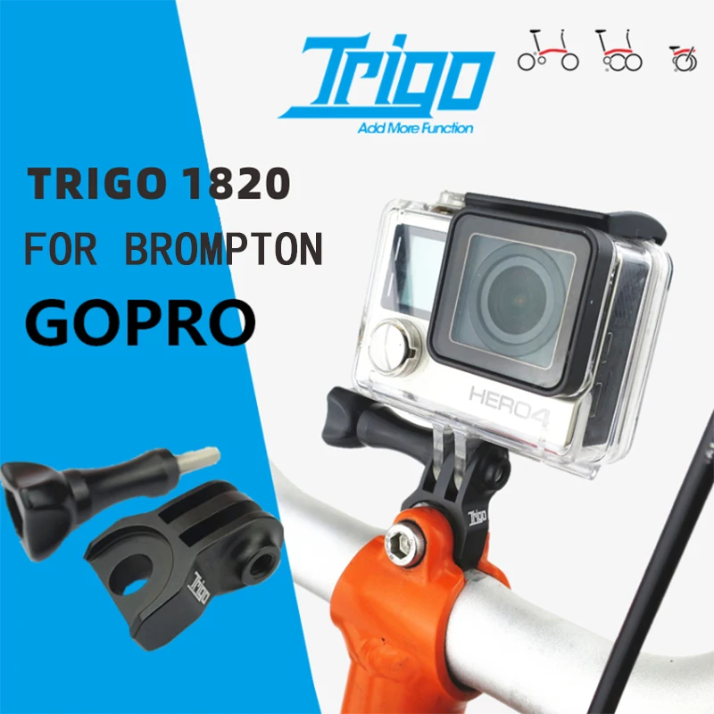 TRIGO TRP1820 Bicycle Gopro mount Camera Base For Brompton Folding Bike Aluminium Alloy Computer/Phone/Light Mount Bases