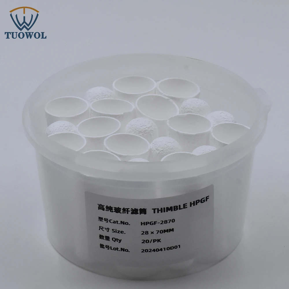 High Performance Cellulose Extraction Thimbles Soxhlet Used Air Waste Gas Solid-liquid Pesticide Analyse Food Soil Samples