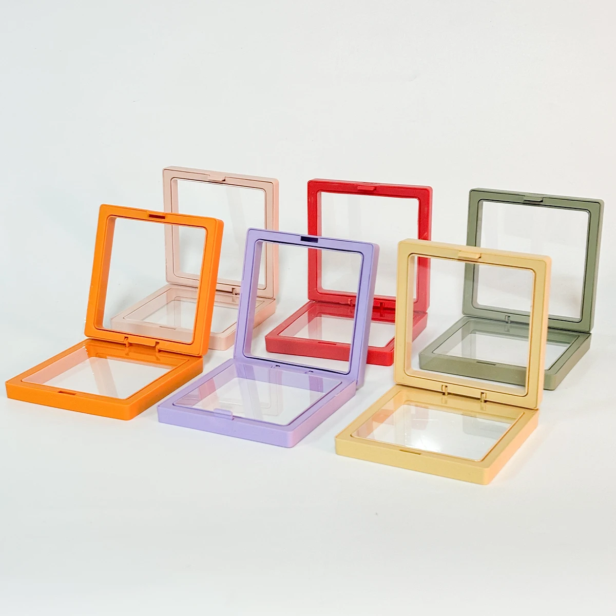 10pcs Color 3D Suspended Jewelry Box Multi Specification Elastic Stretch Earrings Rings Broochs Bracelets Nail Art Storage Box