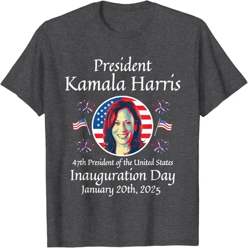 2024 Kamala Harris T Shirt 3D Honor America Grphic Tee Shirts For Men Clothing Daily Casaul T-shirt Short Sleeve O Neck GYM Tops