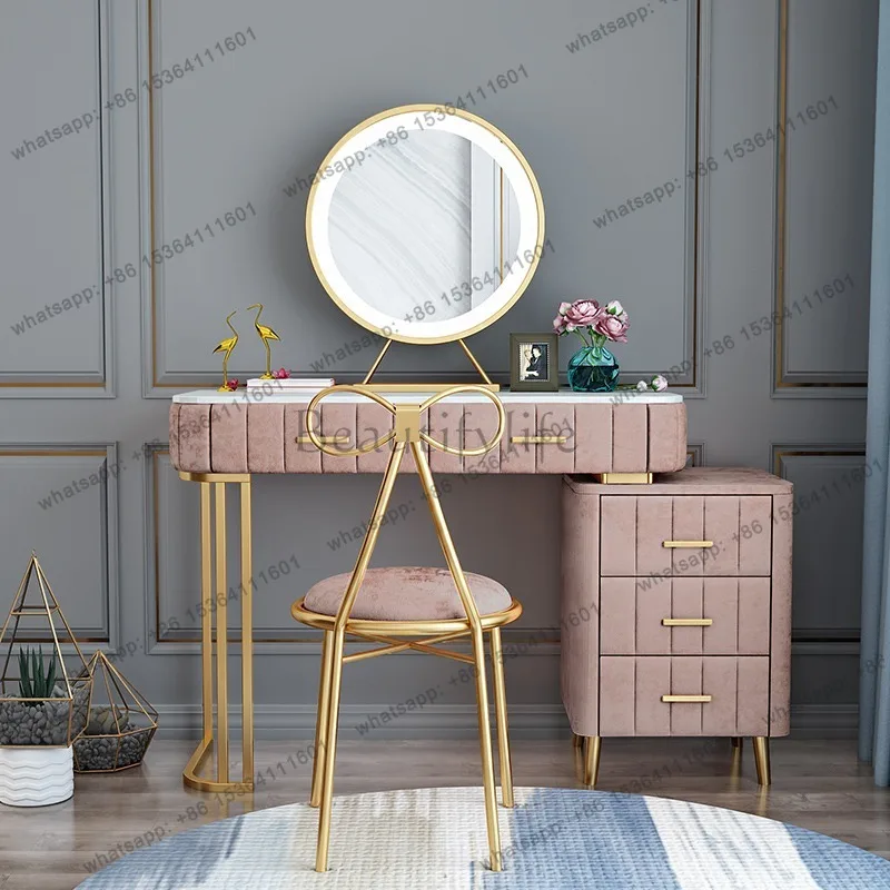 LD Women Makeup Vanity Table Bedroom Storage Drawers Cabinet Living Room Modern Dressing Table Beauty Penteadeira