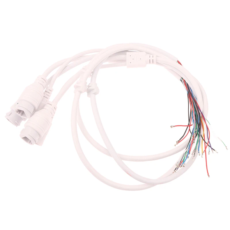 11-core 2 koppen kabel met RJ45-connectoren Waterdichte kabel Netwerkcamera PCB-module Video Power 9-Core 1/2 kop