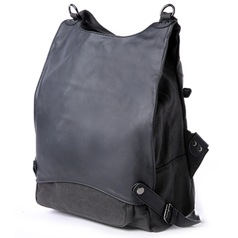 Fashion Backpack Women's Canvas Travel Bag Large Capacity Multi-functional Backpack Literary Personality Schoolbag Casual Bag