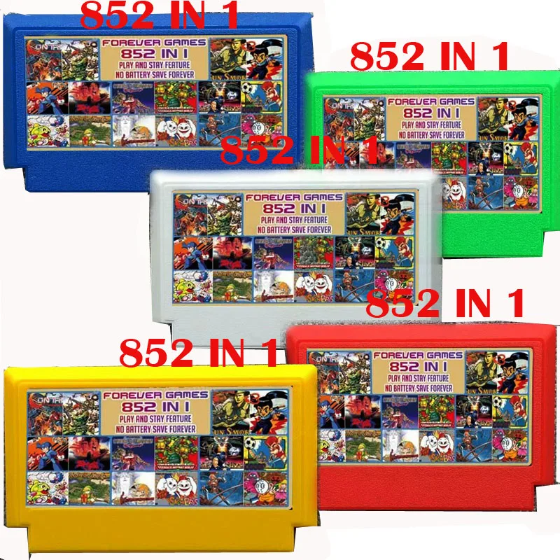 

Игровой картридж FOREVER DUO GAMES OF 852 in 1 (405+447) для игровых приставок с 60-контактным разъемом, всего 852 игры, флеш-чип 1024 Мбит.