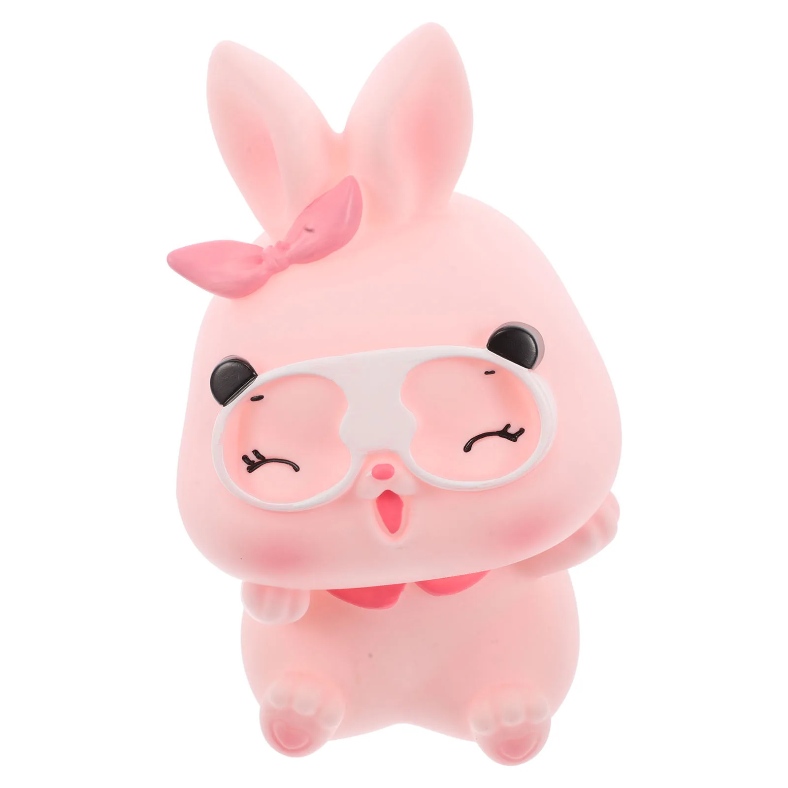 

Bank Drop Resistant Box Kids Coin Bank Rabbit Table Ornament Kid Room Nursery Saving Box