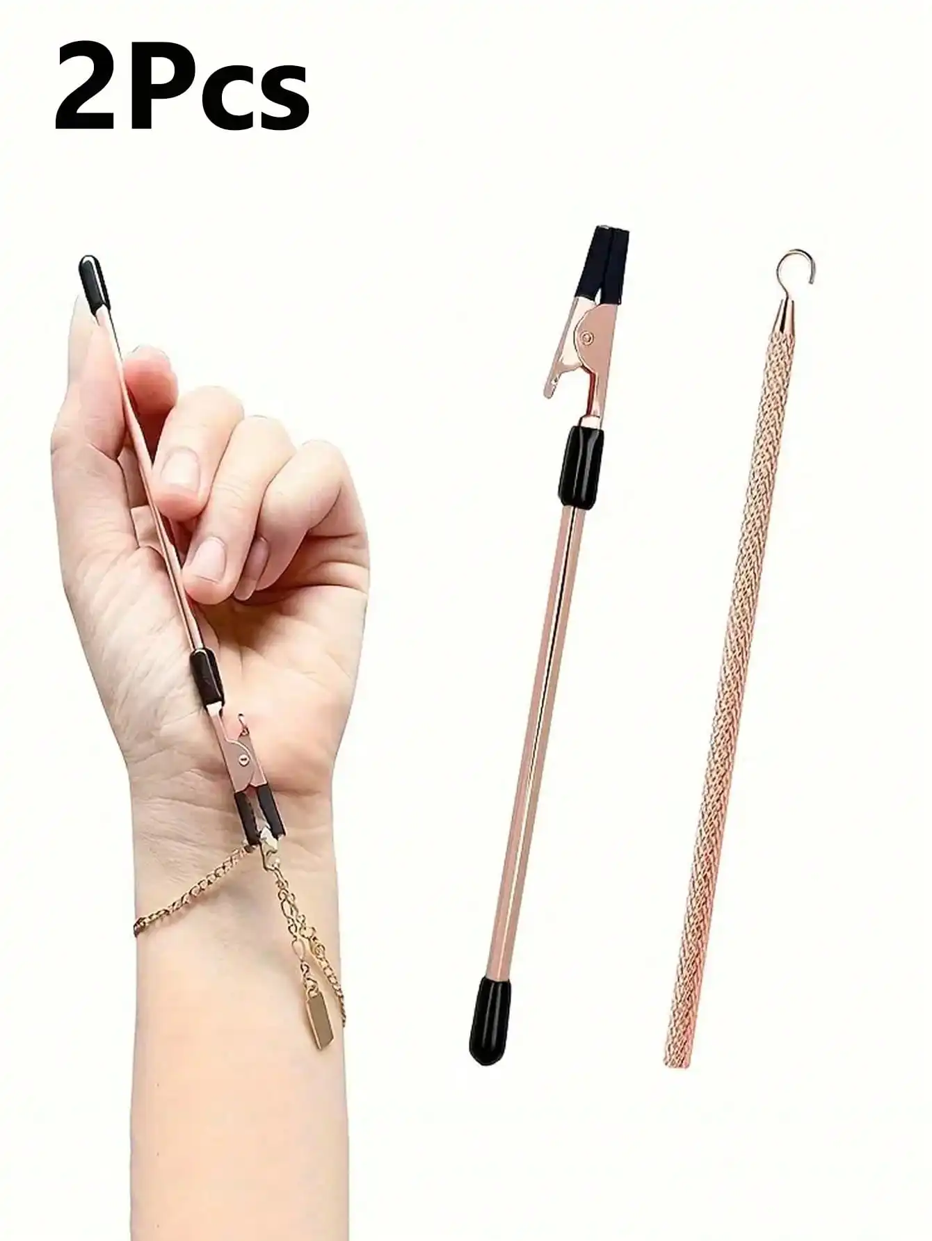 

2 шт. инструментов для крепления ювелирных изделий из розового золота с цепочкой на запястье и крючком