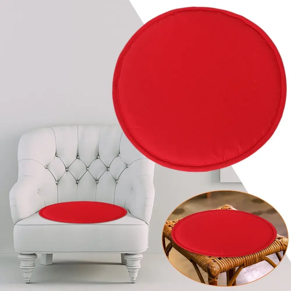 Soft Sponge Round Chair Pad Circular Solid Color Chair Cushion 30CM Anti Fouling Stool Cushion Home