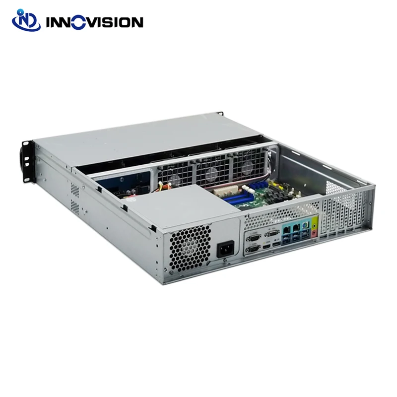 Imagem -04 - Suporte a Case do Servidor Hotswap 8bay Hdd 2u 520 mm Atx Psu M-atx 9.6 Abaixo da Placa-mãe Opcional 6g 12g Sata Sas Backplane