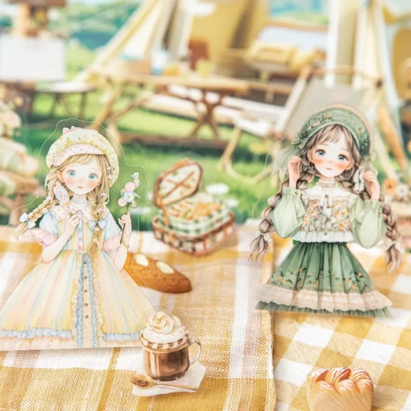 30Pieces Decoration Sticker Rustic Life Cold Dawn Cherry Stationery Blossom Stickers Forest Road Landscaping Handbook 120*95mm