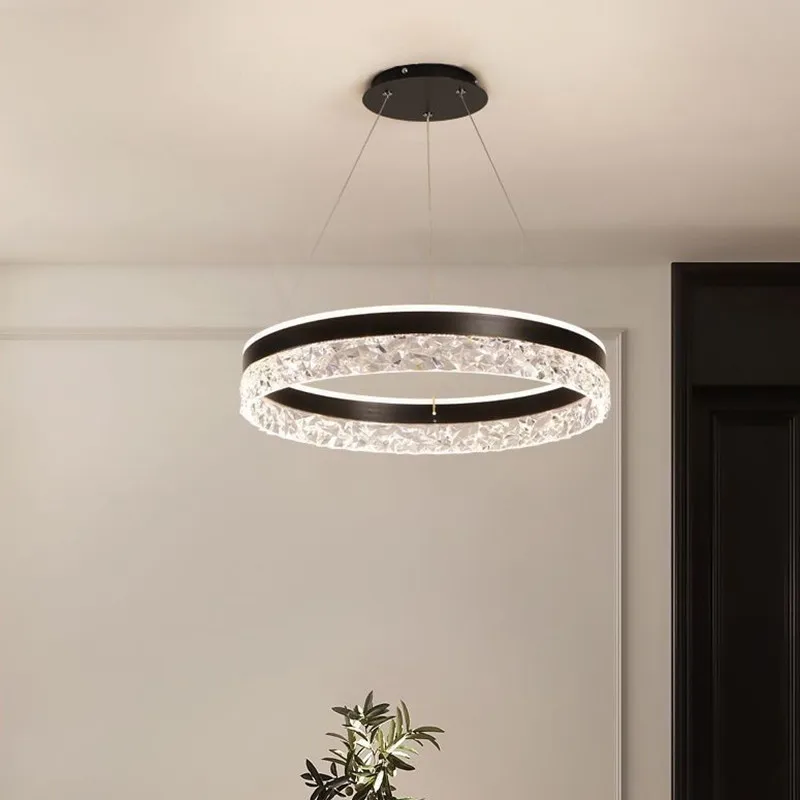

Modern LED Chandelier For Living Room Dining Room Bedroom Study Ring Ceiling Pendant Lamp Lustre Room Decorative Lighting Lamp