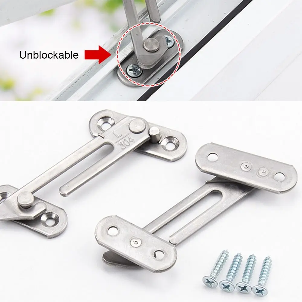 

Adjustable Locator Limiter Casement Blocking Window Protection Window Hook Latches Cabinet Locks