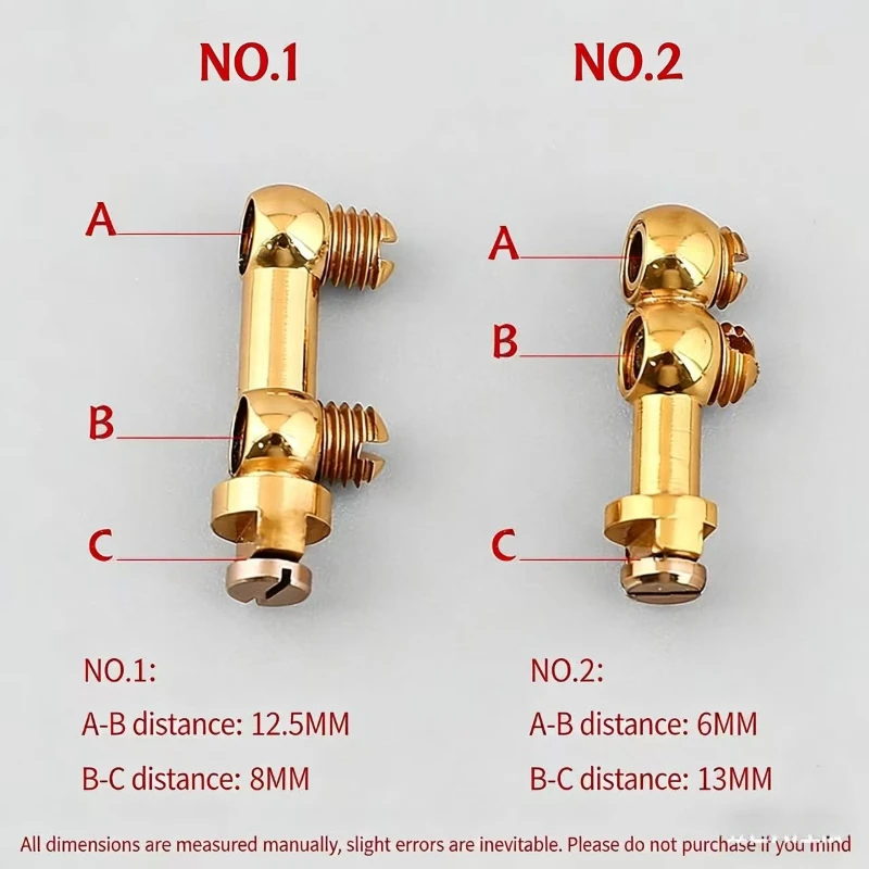 Saxophone Repair Parts Adjustment Screws #5 #6 Double Ball Adjustment Screw for Alto Tenor Soprano Sax