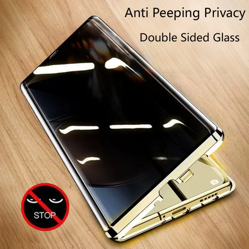 Anti Spy Privacy Glass Case - Custodie per smartphone in metallo con
