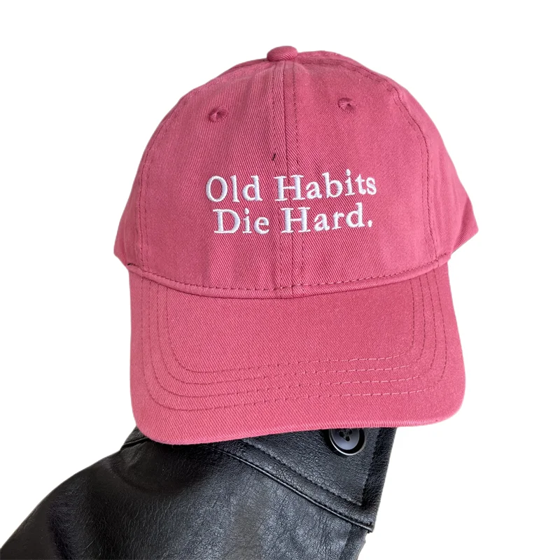 New Baseball Cap Embroidery Lettered Casual Men and Women All-Matching Korean Style Cotton Peaked Cap Fashion