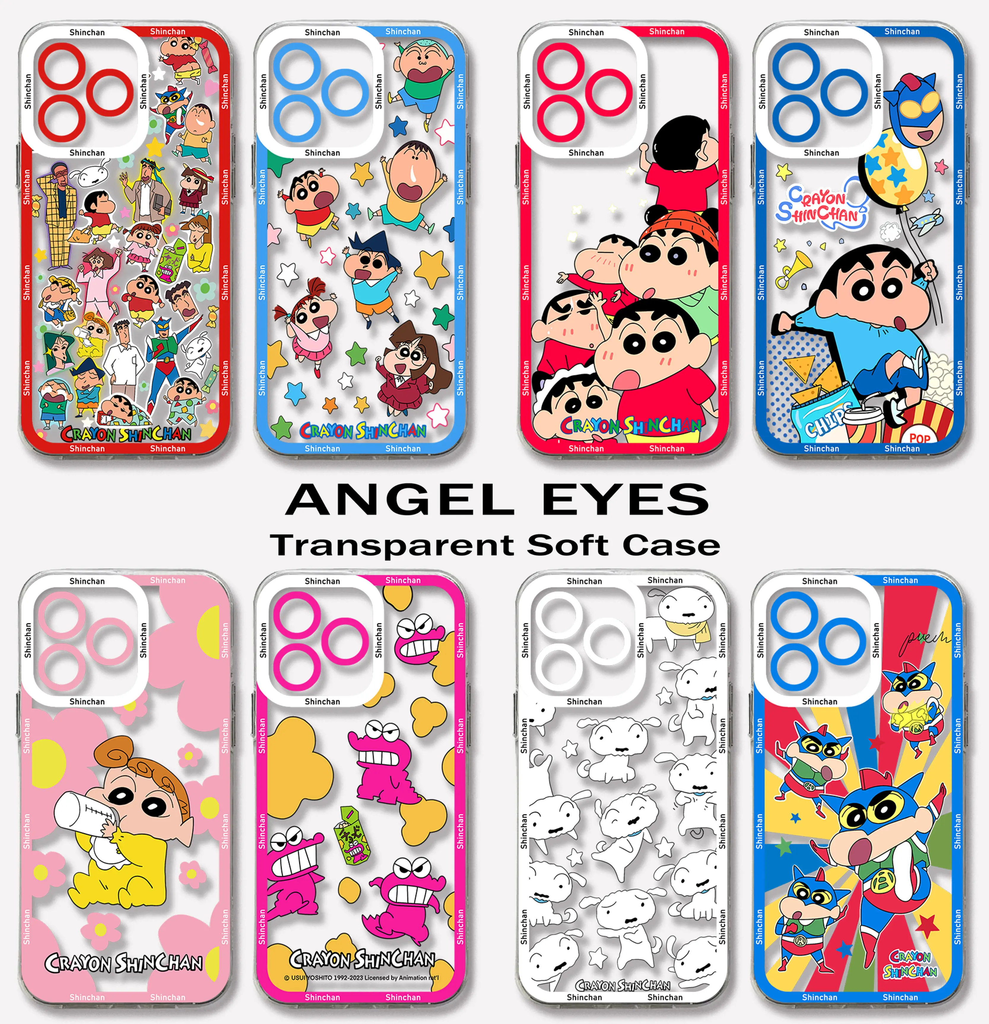 Anime Crayons Shin-chans Funny Phone Case For Samsung S24 S23 S22 S21 S20 S10 FE Note20 Plus Ultra Lite 5G Clear Soft TPU Cover