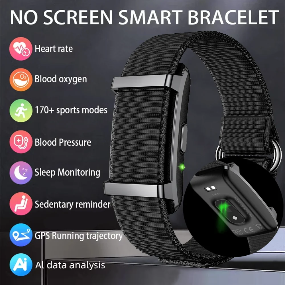 

Smart Bracelet Sports Fitness Tracker Health Monitoring Step Count Heart Rate Sleep Tracking 1ATM Waterproof Smart Wristband